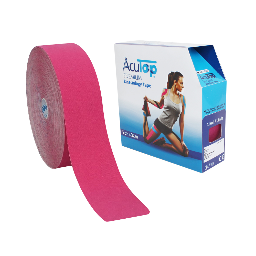 AcuTop® Premium Kinesiologitejp, 5 cm x 32 m, rosa